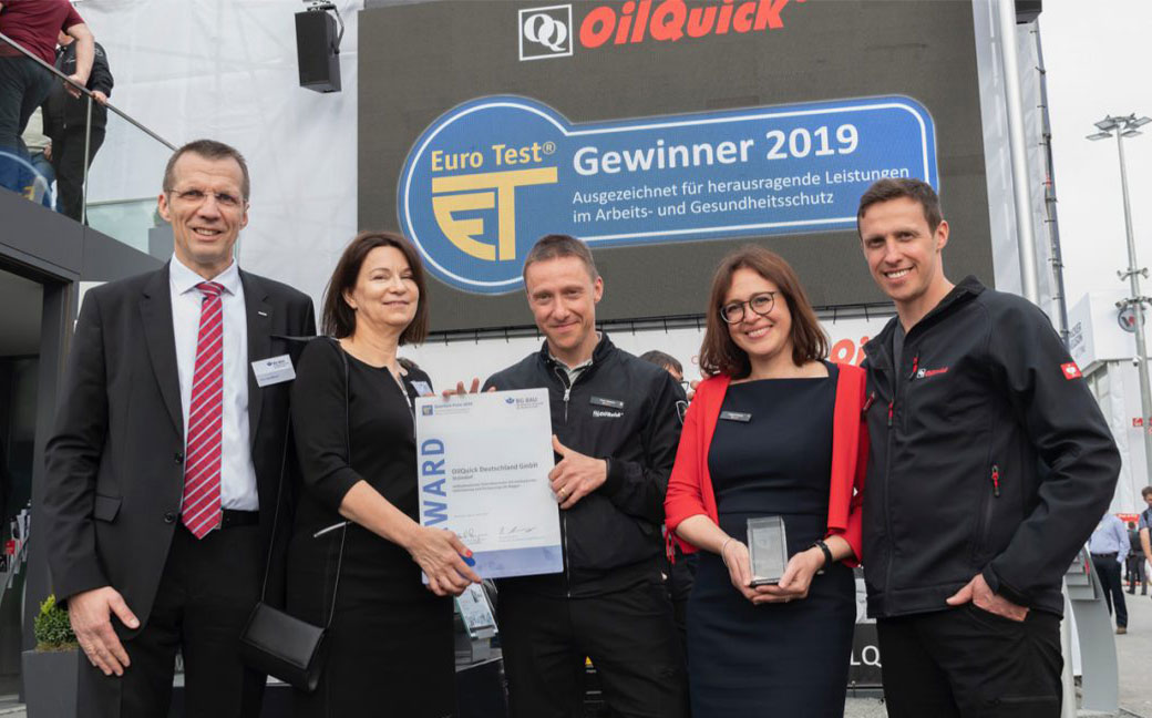 OILQUICK AWARDED THE EUROTEST PRIZE