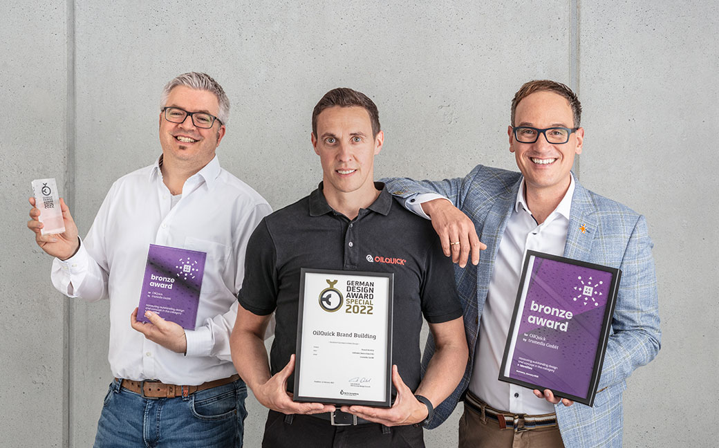 OilQuick Relaunch gewinnt Awards ICMA und GDA 2022